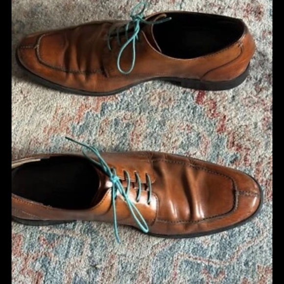 Cole Haan NikeAir Dress Shoes Size 11.5 Men's Derby Oxford Leather Brown Lace Up - Picture 3 of 7